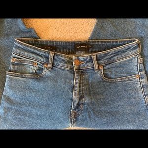 Frank and Oak Stevie cut high waisted jeans